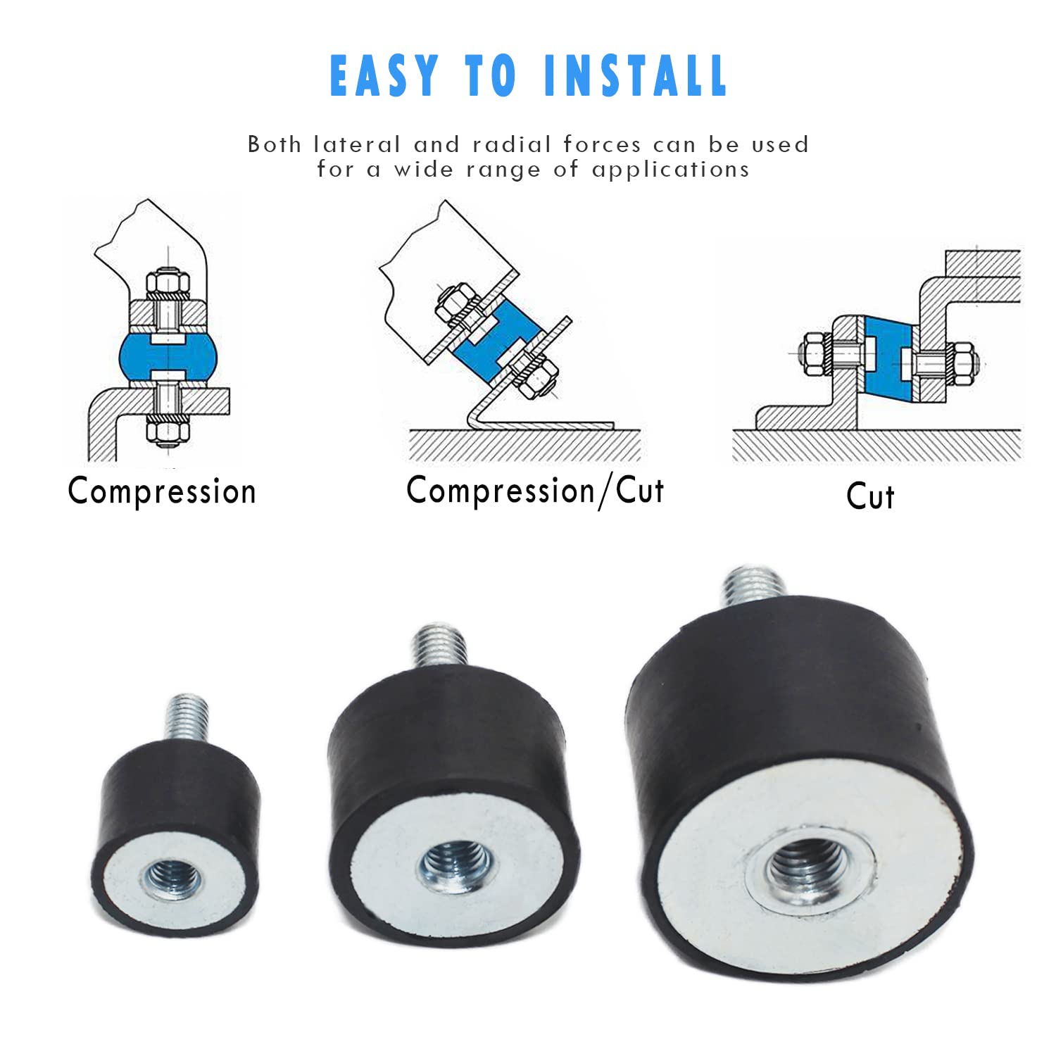 Rubber Shock Absorbers - Vibration Isolation Mounts -7