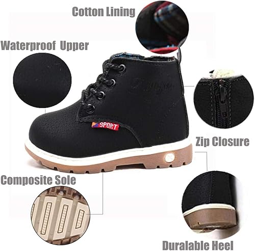 Miniatura 5 de RVROVIC Botas de bebé para niños y niñas, botas de senderismo para niños pequeños