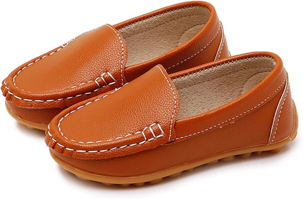 Boys Girls Loafers Dress Shoes Oxford Moccasins Flats Boat Slip-On School Daily Walking Shoes(Toddler/Little Kids/Big Kids) - Image 4
