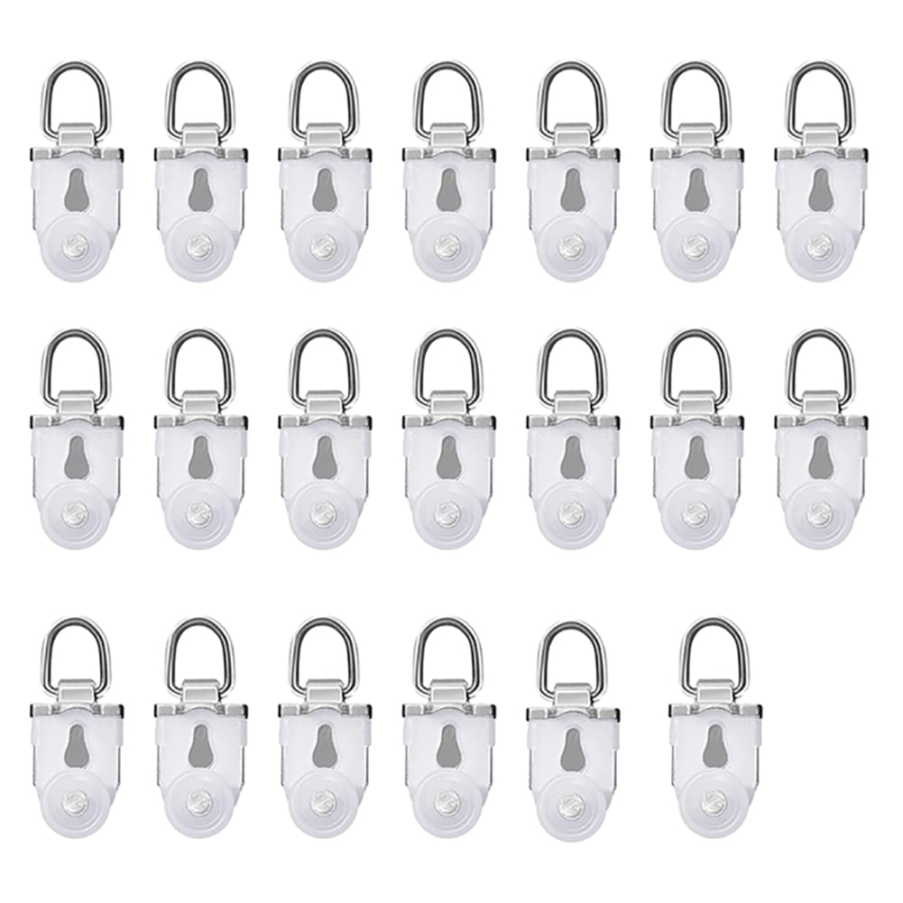 TIPIACE Three-in-One Curtain Track Ceiling or Wall Mount, Luxurious Heavy Double Curtain Rail and Curtain Pelmet for Living Room Bedroom (20 pcs