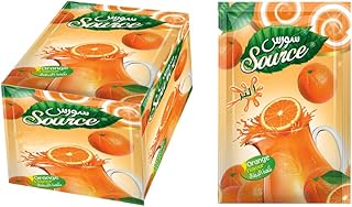 بودرة عصير برتقال من سورس، وزن 40 جم، 12 كيس