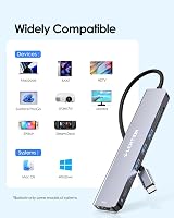 LENTION 8-in-1 USB-C Hub 4K60Hz HDMI, 100W PD, SD/TF Kártyaolvasó, MacBook Pro/Air, iPhone 16/15 Kompatibilis Adapter 8