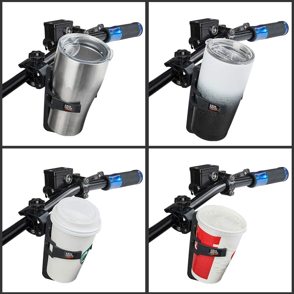 kemimoto ATV Cup Holder Motorcycle Bottle Holder Univesal Drink Holder