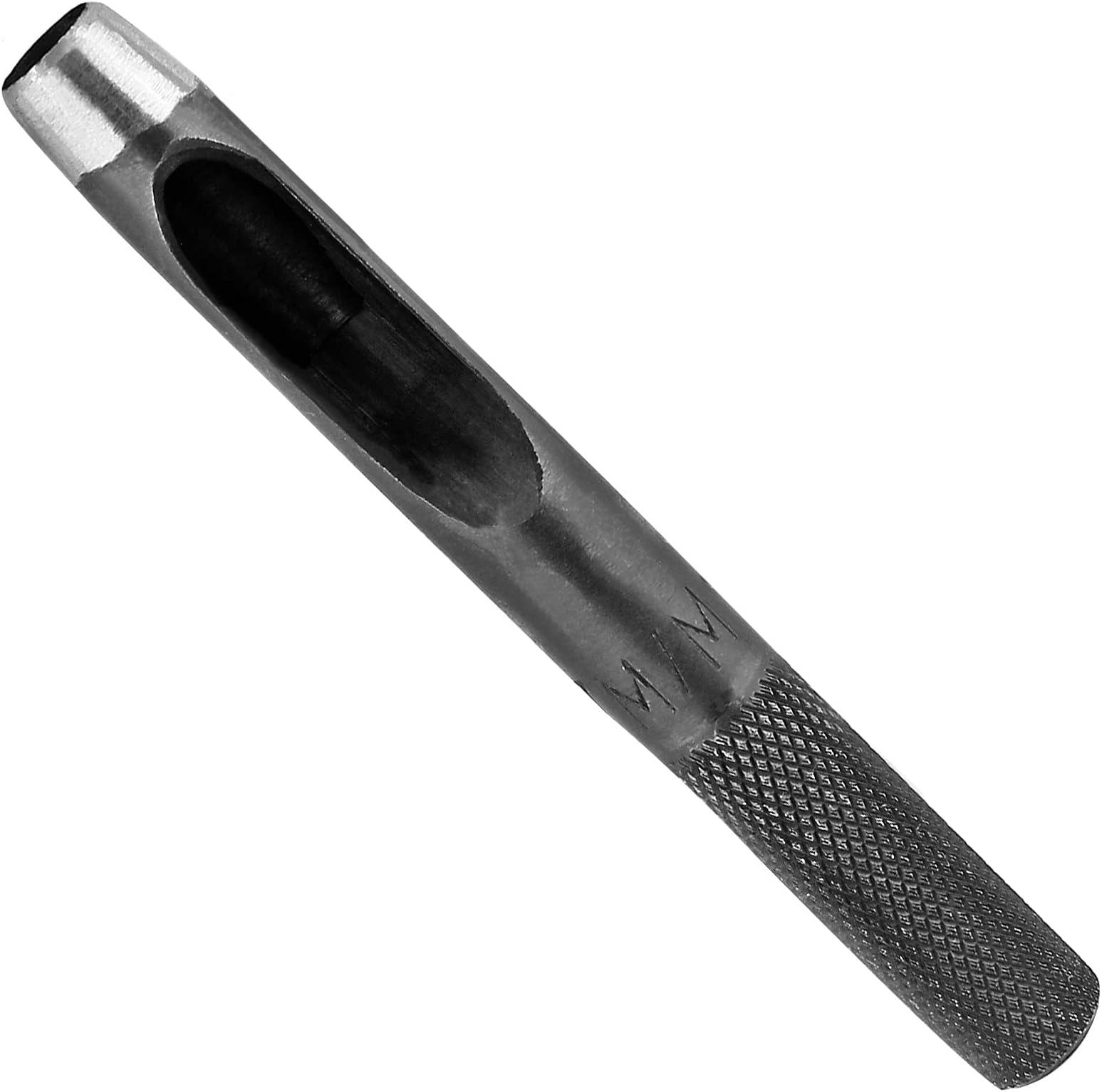 Bivethoi 7mm Hole Punch Round Gasket Punch, Carbon Steel Hollow Hole Punch Cutter Tool Rubber Hole Punch, Watch Band Leather Hole Punch for Belts Fabric Canvas Paper Plastic Craft (Metric)