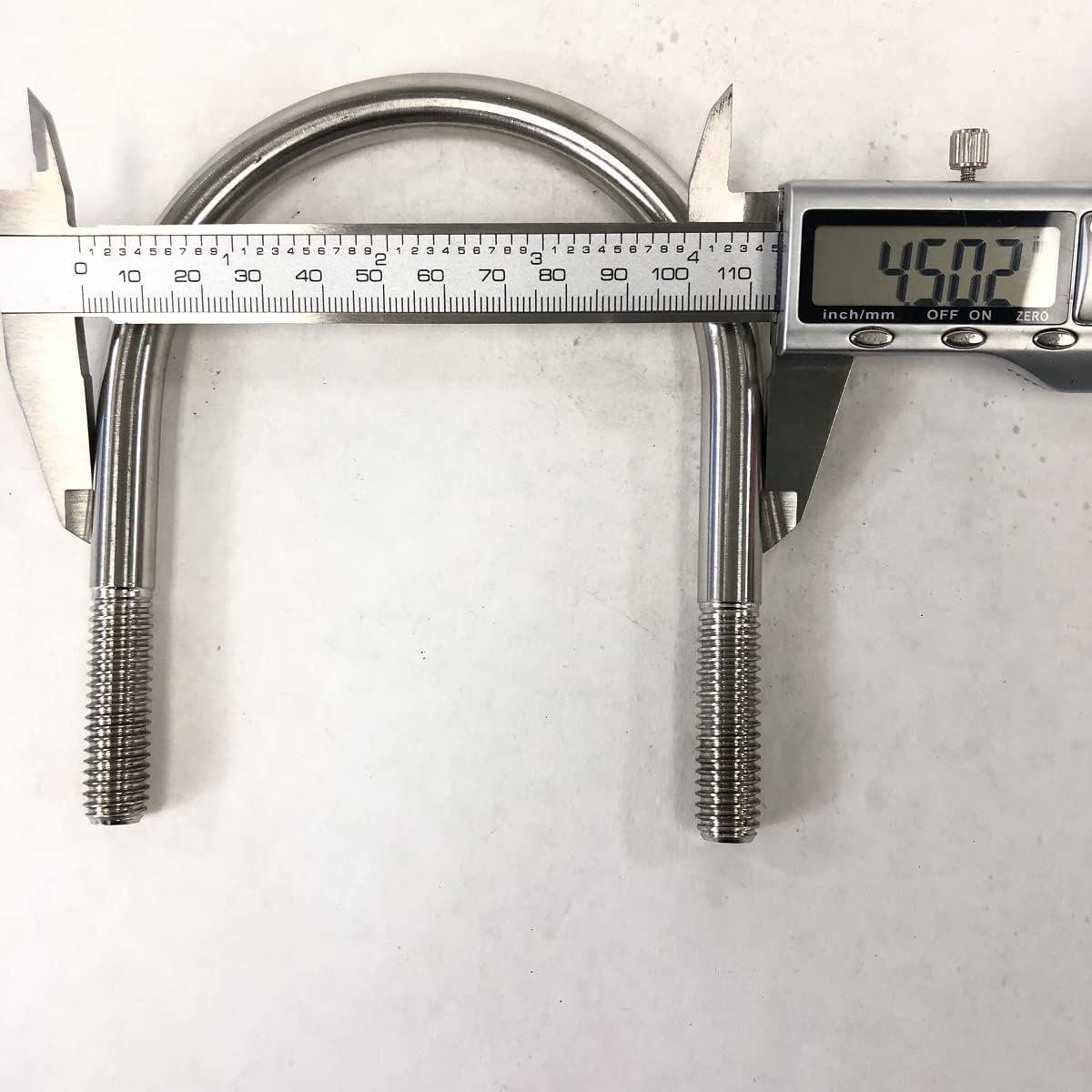 5 pieces of 3.5" U-Bolt Clamp 3.6" Rod I.D., Great for 3.5" pipe Made of Stainless Steel