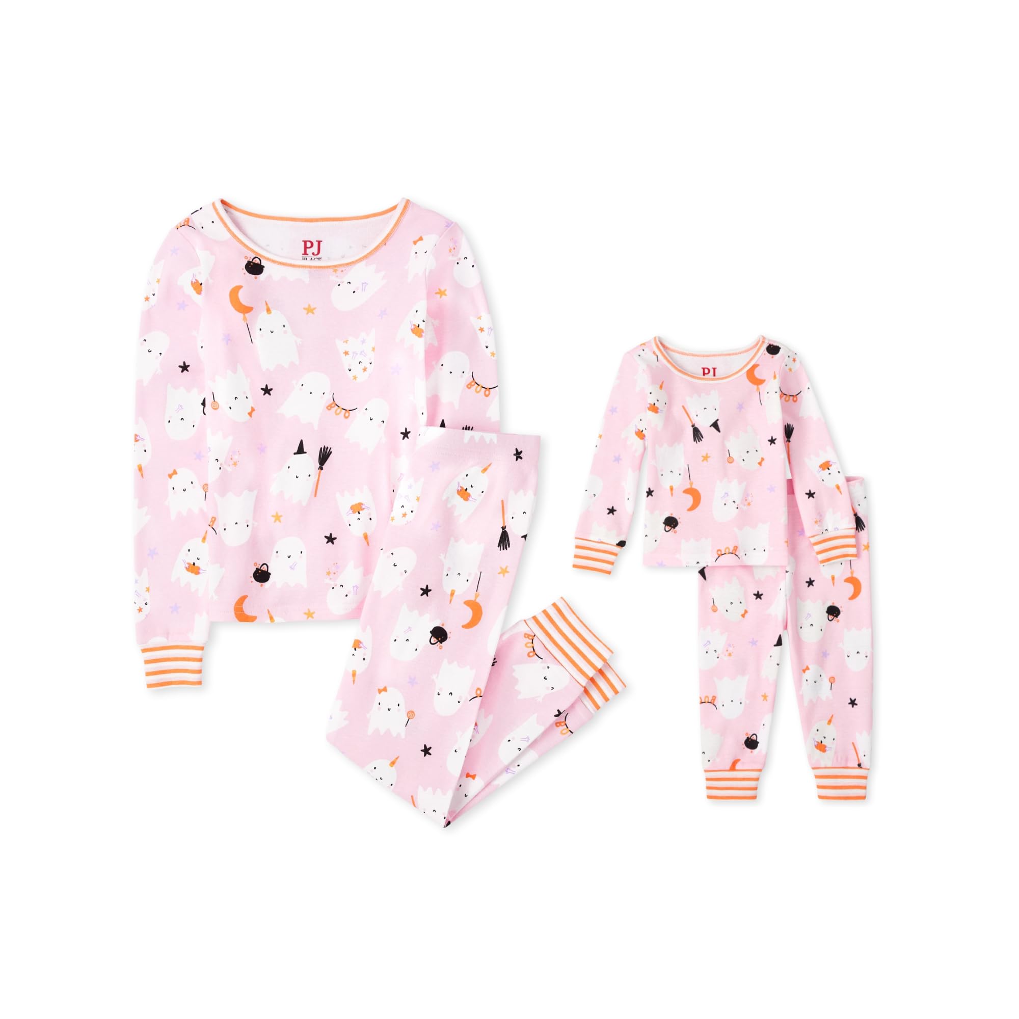The Children's Place Baby and Kids' Sibling Matching Halloween and Holiday Pajama Sets, Cotton