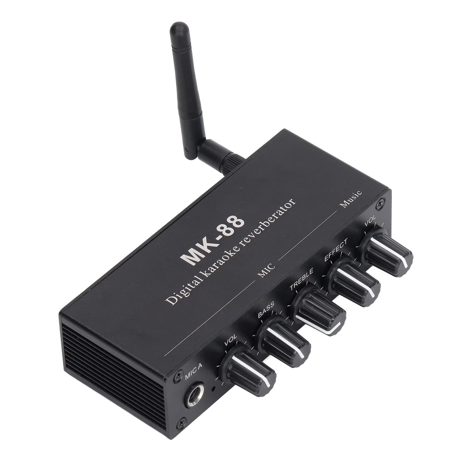 Amplificatore stereo con riverbero digitale Ingresso microfono Bluetooth 5.0 audio domestico DC 12V