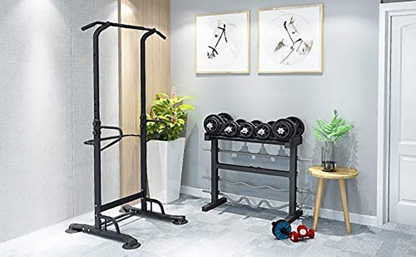 Squat Rack Pull-Up Barre Orizzontali per Uso Domestico Barre Parallele Singole per Uso Domestico per Interni Boom per Bambini Sport a Polo Singolo A