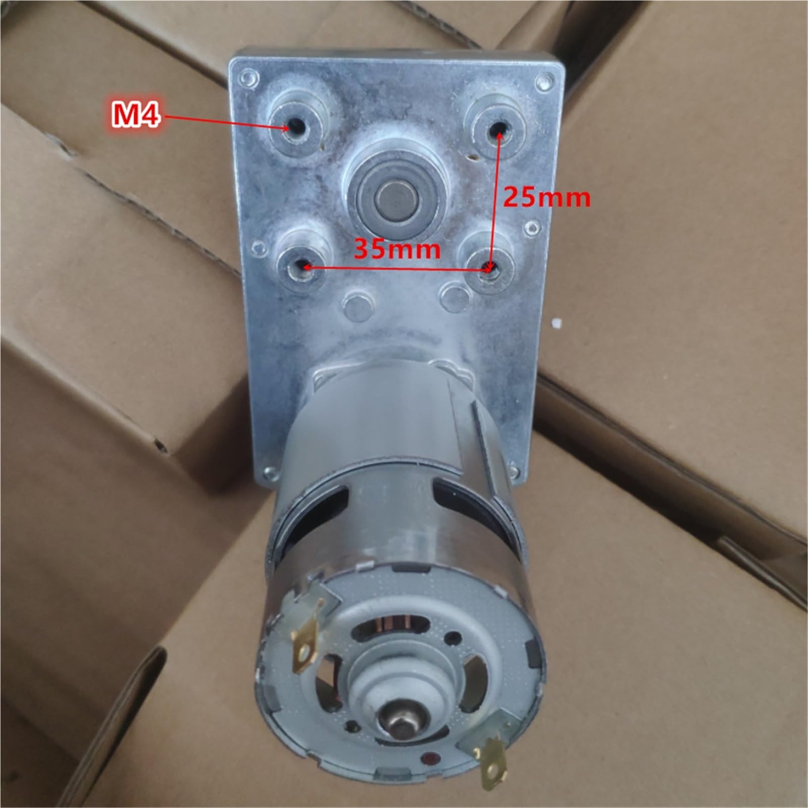 1 motoréducteur à courant continu RS775 12V/24V de type 7 avec réducteur métallique(DC24V 160rpm)