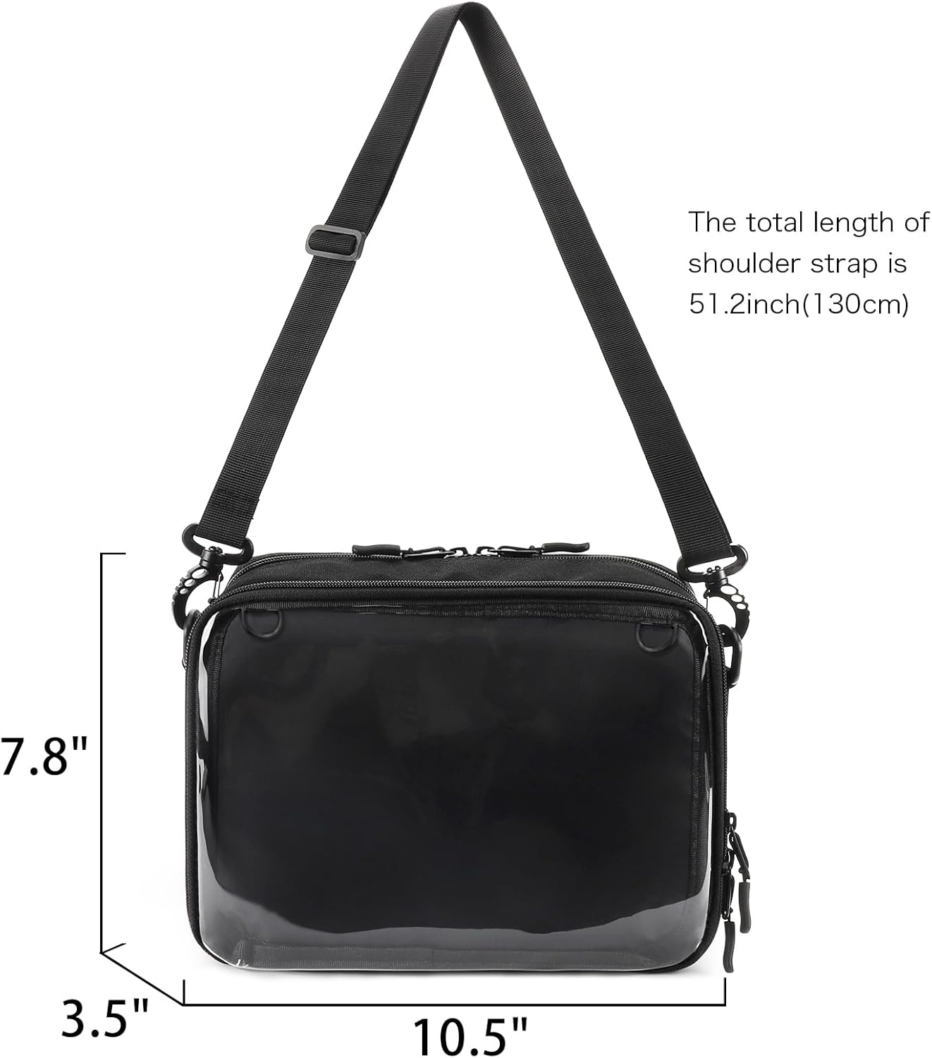 STEAMEDBUN Ita Bag Crossbody Small Ita Purse Pin Display Bag with Insert - Image 4