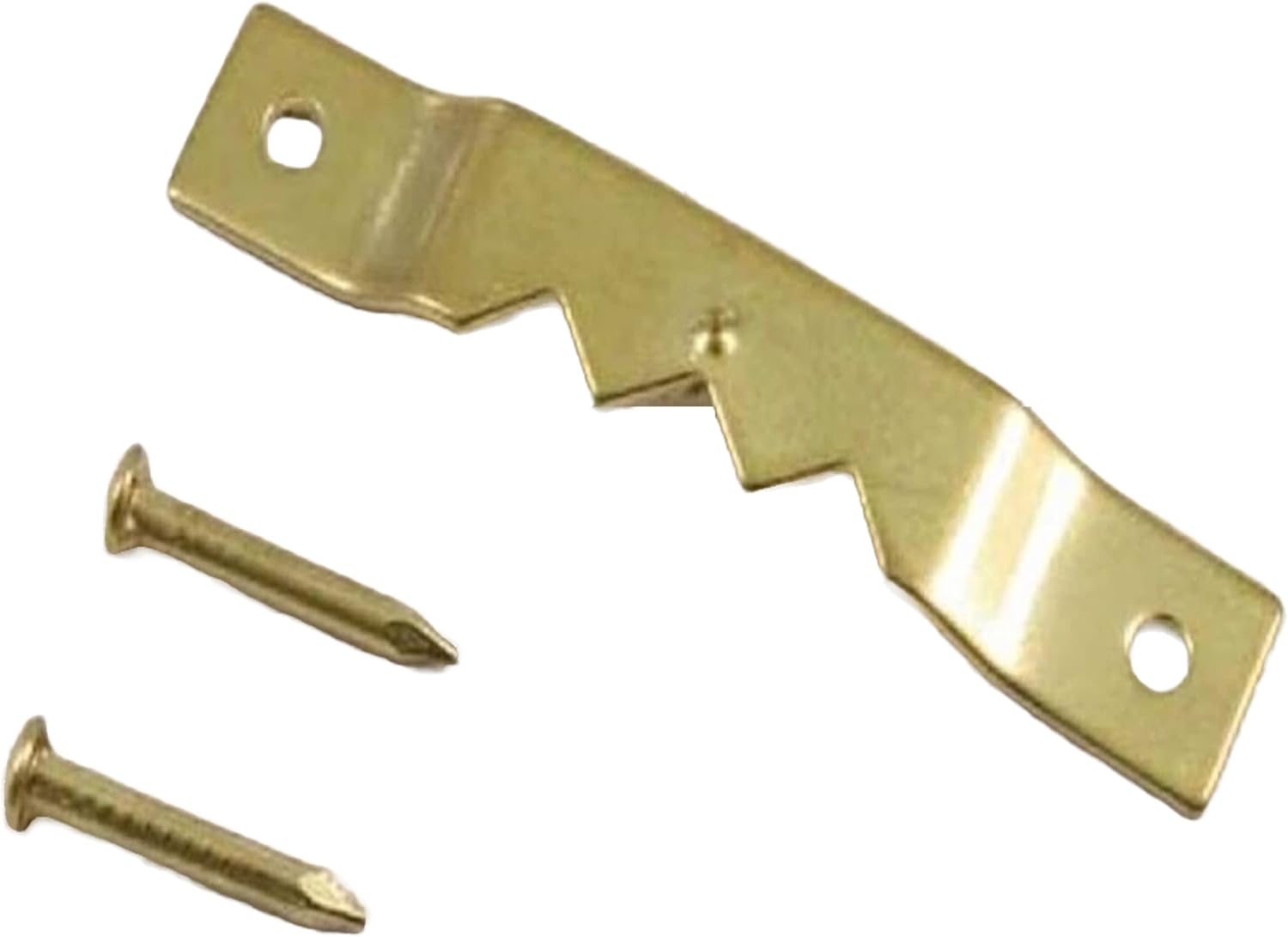 Brass Plated Picture Hanging Sawtooth Hangers Pack of 8 Canvas Flat