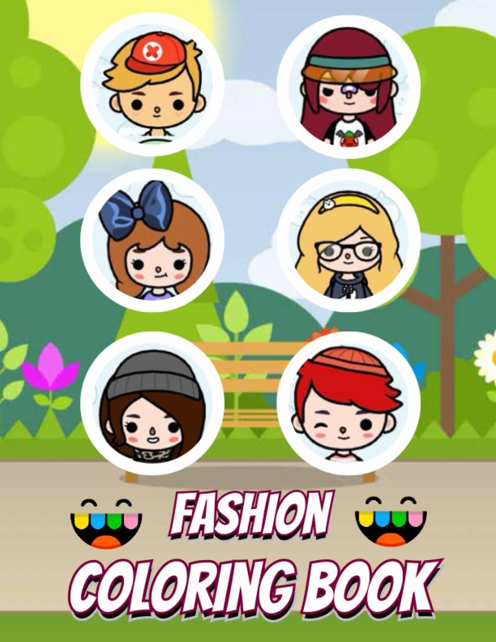 Fashion Coloring Book: Fun and Stylish Fashion and Beauty Coloring Book for Girls, Kids, Teens with 50+ Fabulous Fashion Style. to Stress Relief.