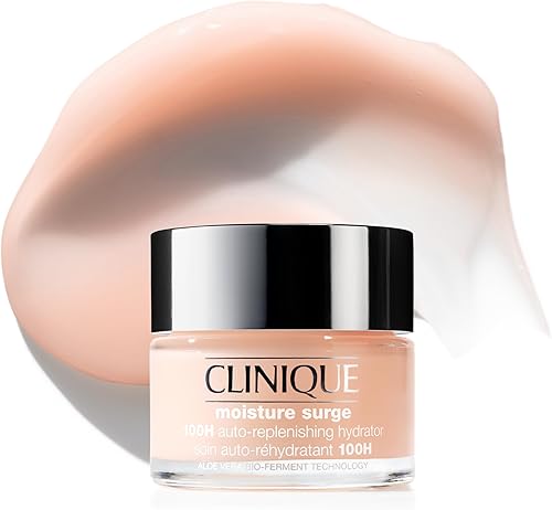 Clinique Moisture Surge 100H Auto-Replenishing Hydrator Oil Free Face Moisturizer | With Hyaluronic Acid, Aloe Bioferment and Vitamins C + E | For All Skin Types | Hydrating + Moisturizing