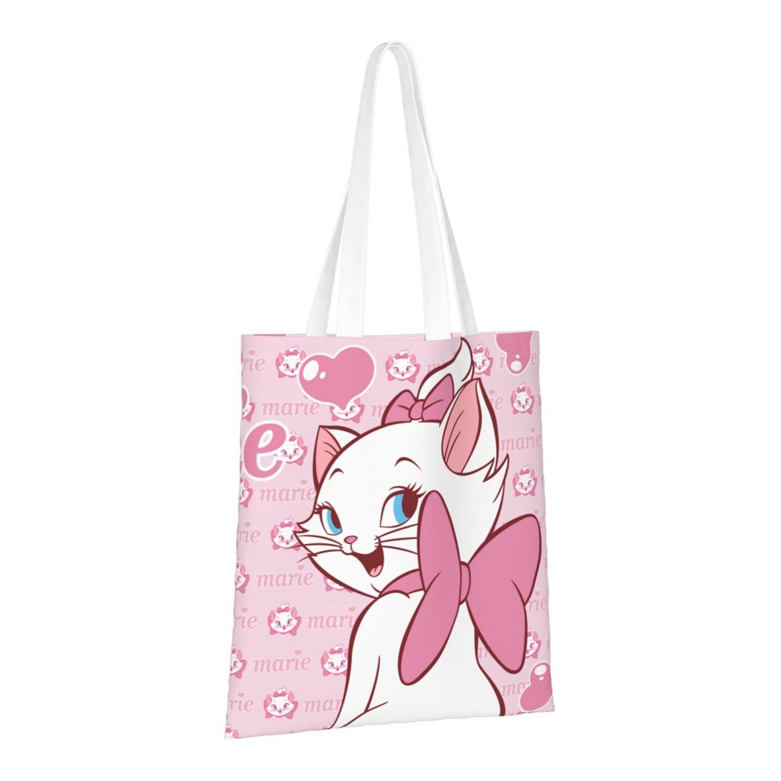 Amazon.co.jp: トートバッグ マリーちゃん 猫 ネコ ピンク キャンバス 