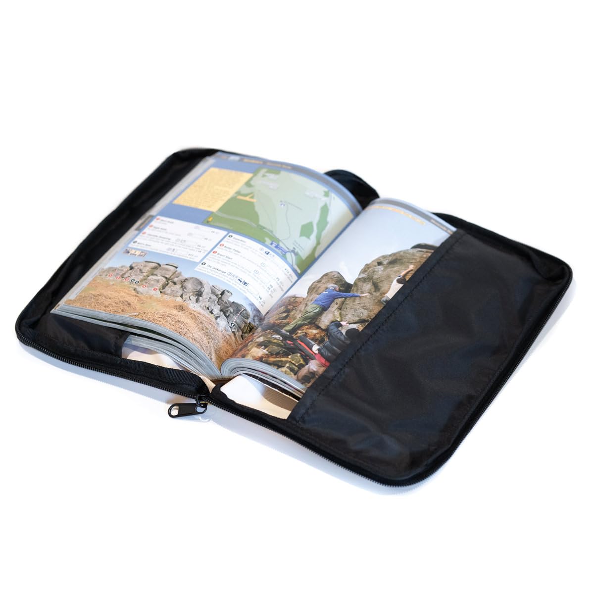 Psychi Climbing Guidebook Tasche für Boulder- und Bergsteigerführer, Grün