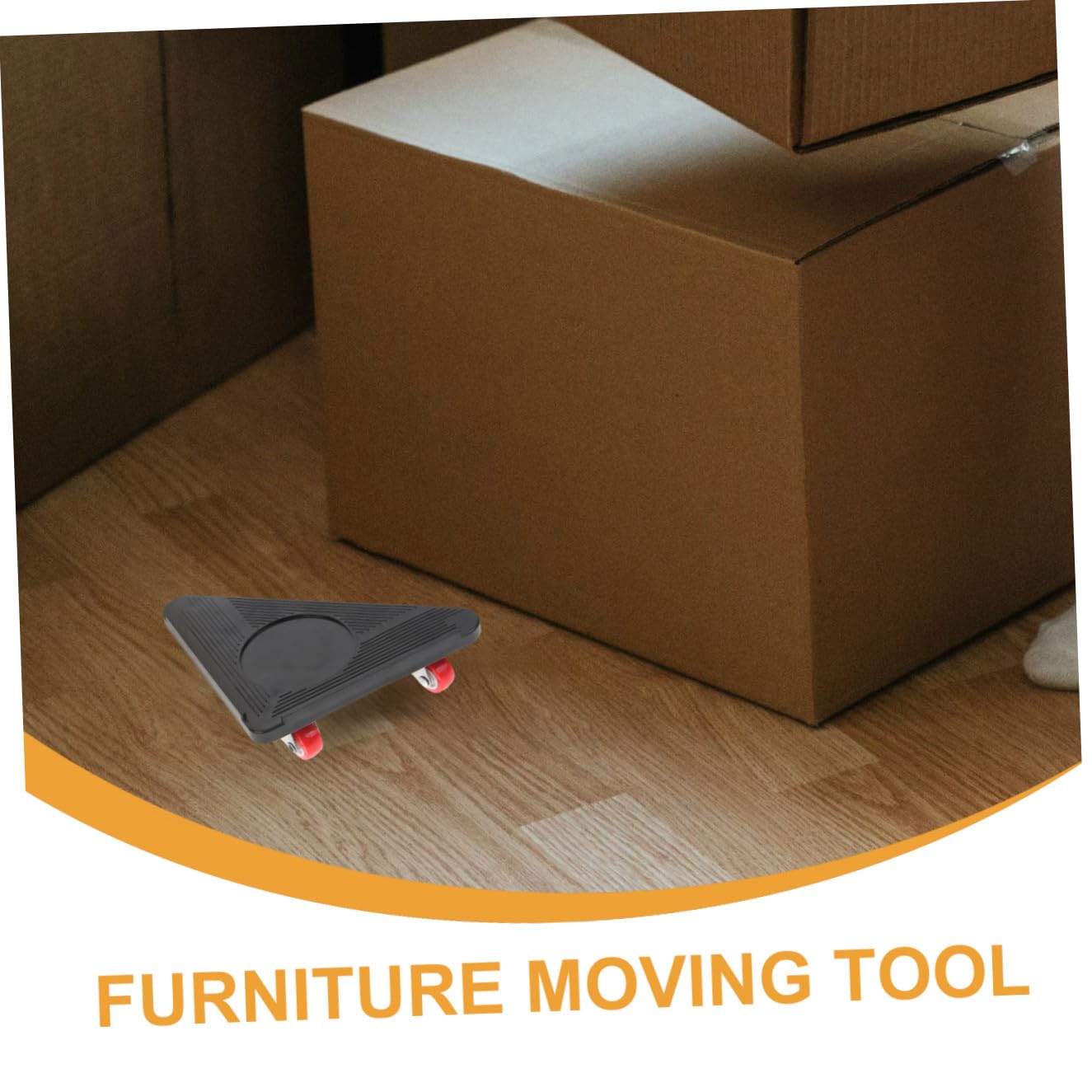Gatuida Carrello Per Trasloco Mobili a 3 Ruote in Metallo Cuscinetti Antiscivolo, Utensile Per Sollevamento Mobili Pesanti e Trasporto Elettrodomestici, Set 5 Pezzi Per Spostamento Casa