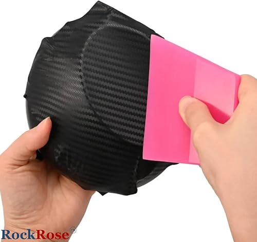 Miniatura 11 de RockRose Escobilla de goma PPF rosa en ángulo, 2.5 x 3 pulgadas: herramienta de aplicación de película para acabados profesionales sin burbujas