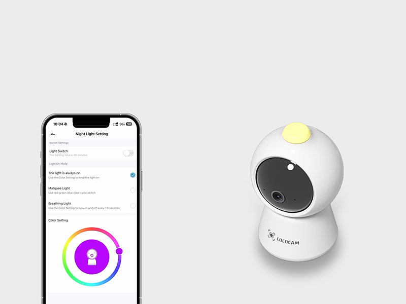 COCOCAM 2K Camera Surveillance WiFi Exterieure sans Fil AI Détection Humaine Vision Nocturne