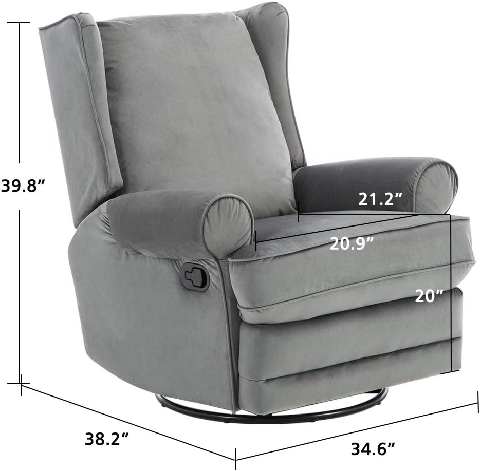 Buy Bonzy Home Swivel Rocker Recliner Chair With Rotating 360 Swivel Glider Sofa Recliner For Living Room Gray Online In Indonesia B082mzvdg8 Buy Bonzy Home Swivel Rocker Recliner Chair With Rotating 360 Swivel Glider Sofa Recliner For Living Room Gray Online In Indonesia B082mzvdg8