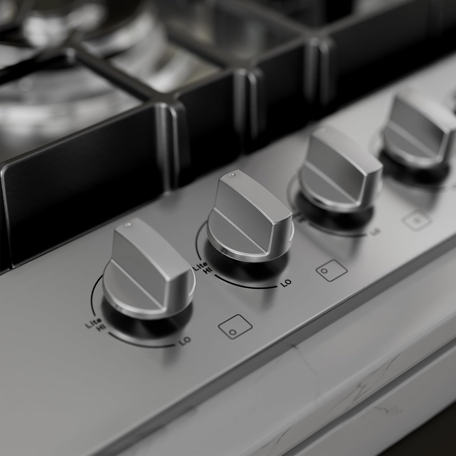Empava 36-Inch Gas Cooktop, 5 SABAF Burners, Dual Fuel Stainless Steel