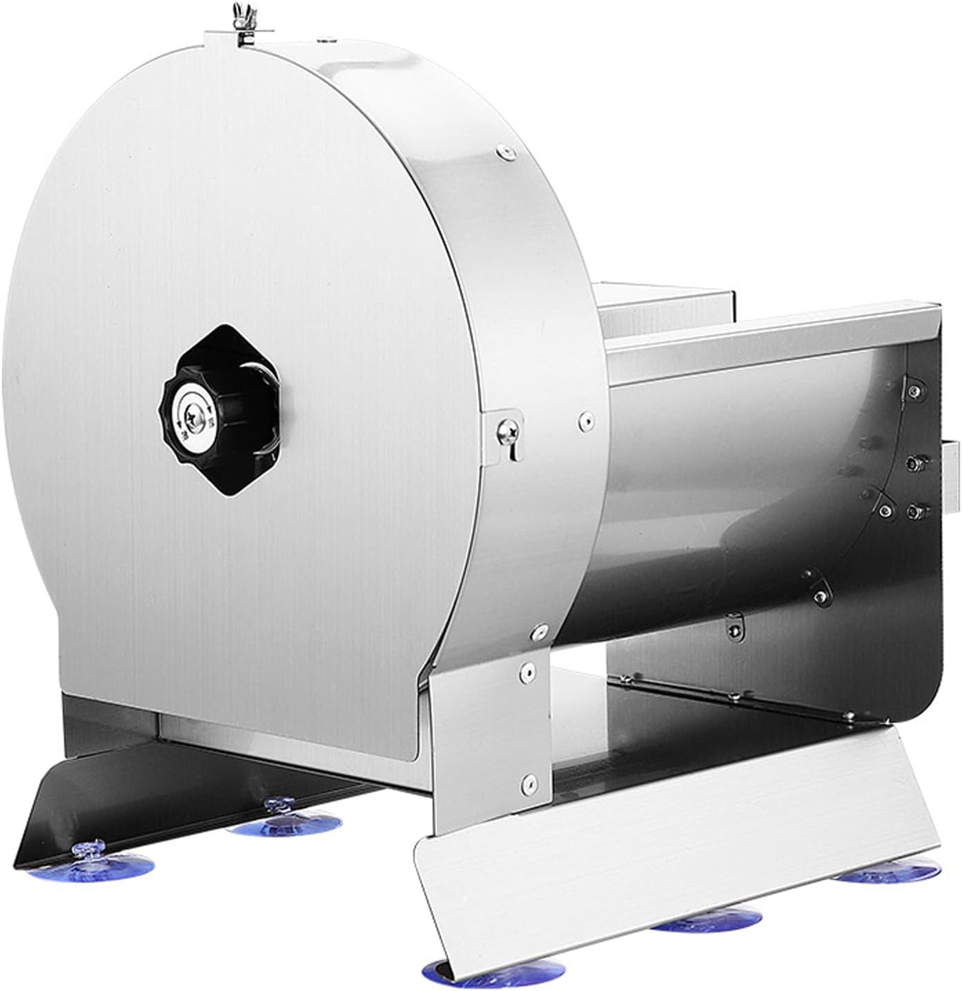 Commercial fully automatic slicer, one-button start, manual automatic integrated electric slicer, can operate multiple fruits at a time, suitable for lemon, potato, fruit and vegetable