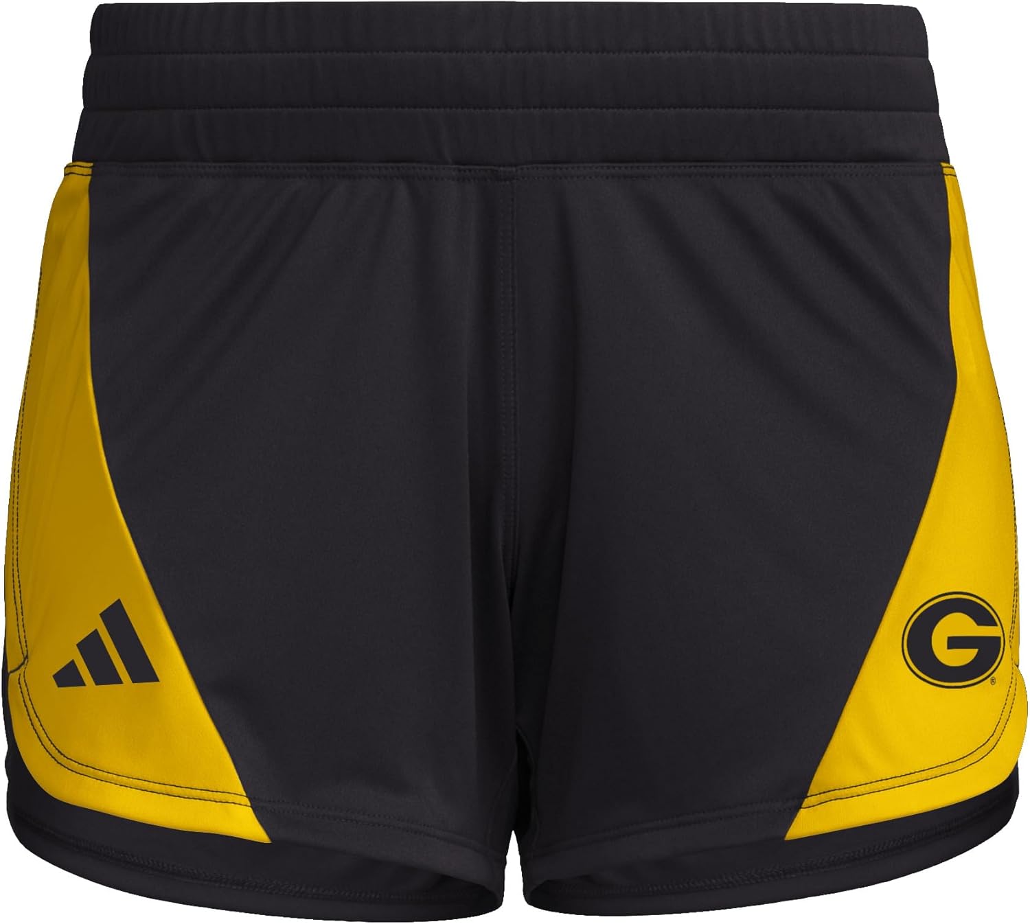 Adidas Women's Designed for Training Woven NCAA University Team Shorts Grambling Tigers Medium/5" Inseam Black/Gold/Grambling State Universtiy