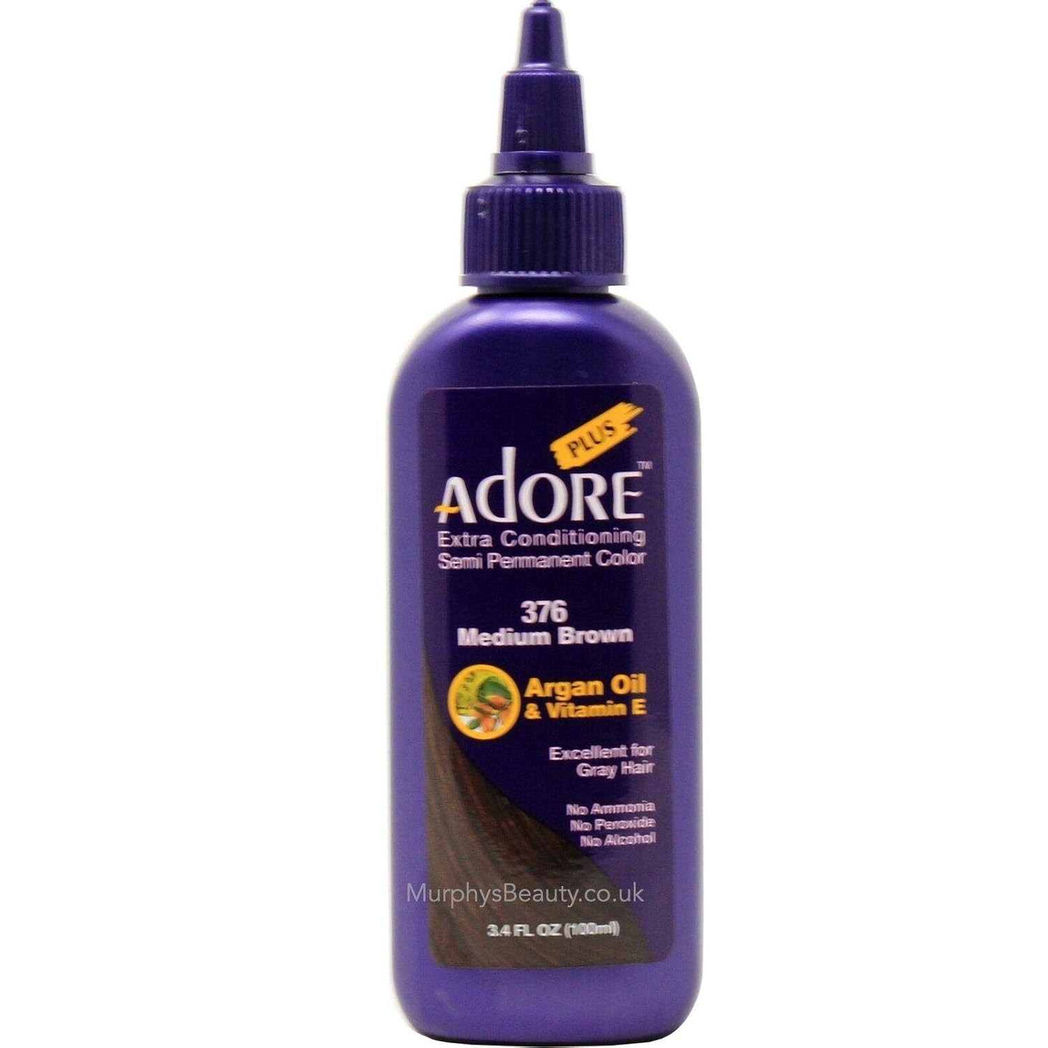 Adore Plus #398 JET BLACK 3.4 FL OZ (Pack of 2)