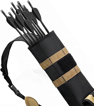 Archery Quiver Multifunctional Back Molle System Arrow Arrow Bag with Accessories and Pockets