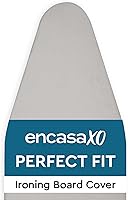 Vista 11 de Encasa XO Funda y Almohadilla para Tabla de Planchar 49"x18" - Cubierta Ancha para Tabla de Planchar de Fieltro de 4mm con Acolchado - Resistente al