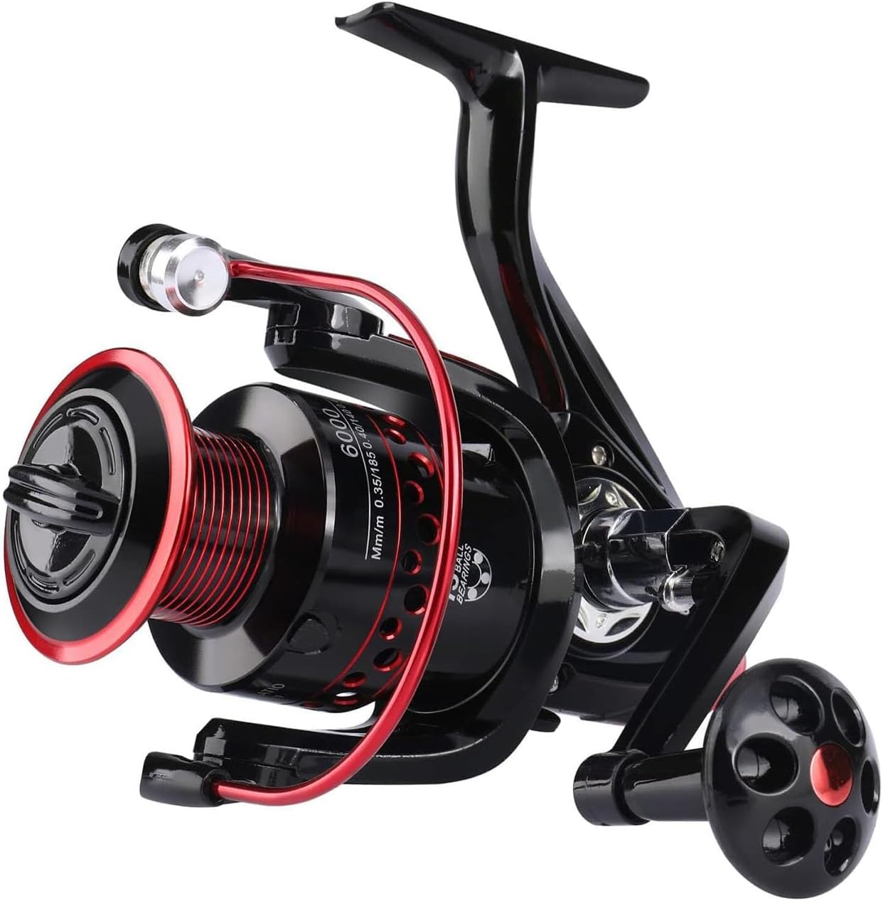 Bolivia's Spinning Reel, Comfortable Metal Spinning Fishing Reel with Left Right Interchangeable Collapsible Handle, Ultralight Fishing Reel for Freshwater or Saltwater（Wire Holder Body Plastic）