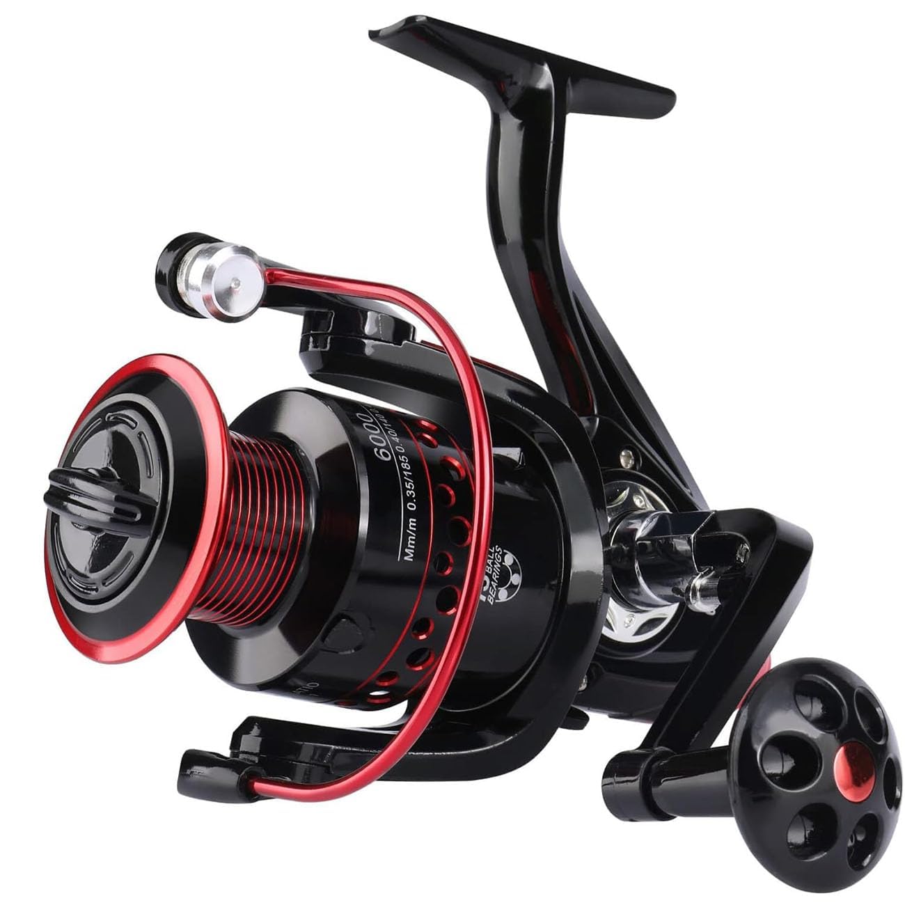 – Spinning Reel, Comfortable Metal Spinning Fishing Reel with Left Right Interchangeable Collapsible Handle, Ultralight Fishing Reel for Freshwater or Saltwater(Wire Holder Body Plastic)