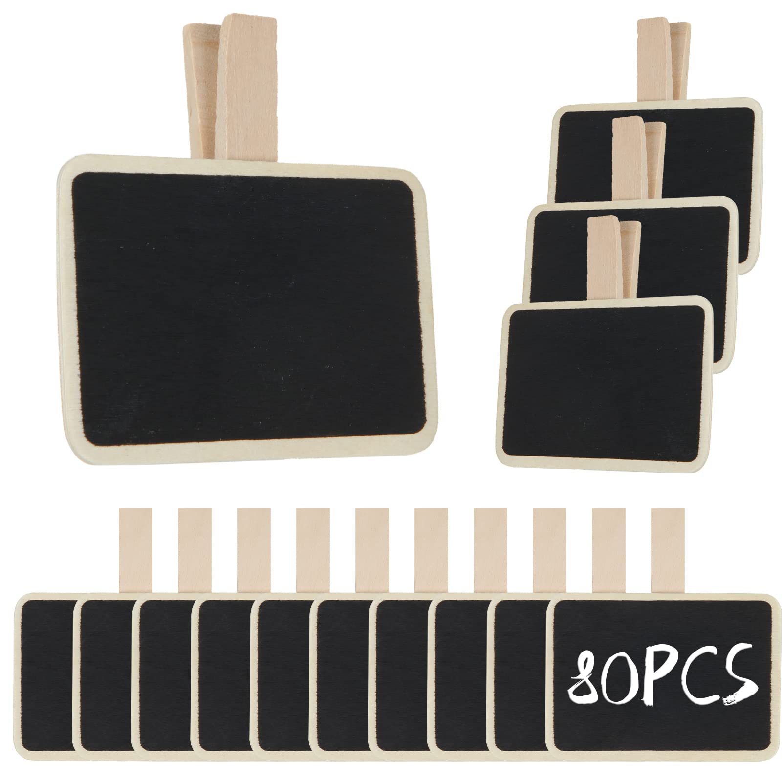 Buy GOYADA 80 PCS Small Mini Chalkboard Blackboard Signs 7x5cm