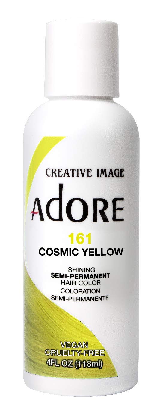 Adore Semi-Permanent Haircolor #161 Cosmic Yellow 4 Ounce (118ml) (Pack of 6)
