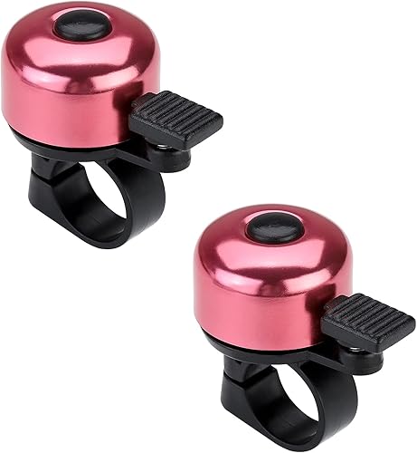 Vista 54 de Timbre de bicicleta con sonido nítido para adultos, niños y niñas 2 unidades azul - rojo