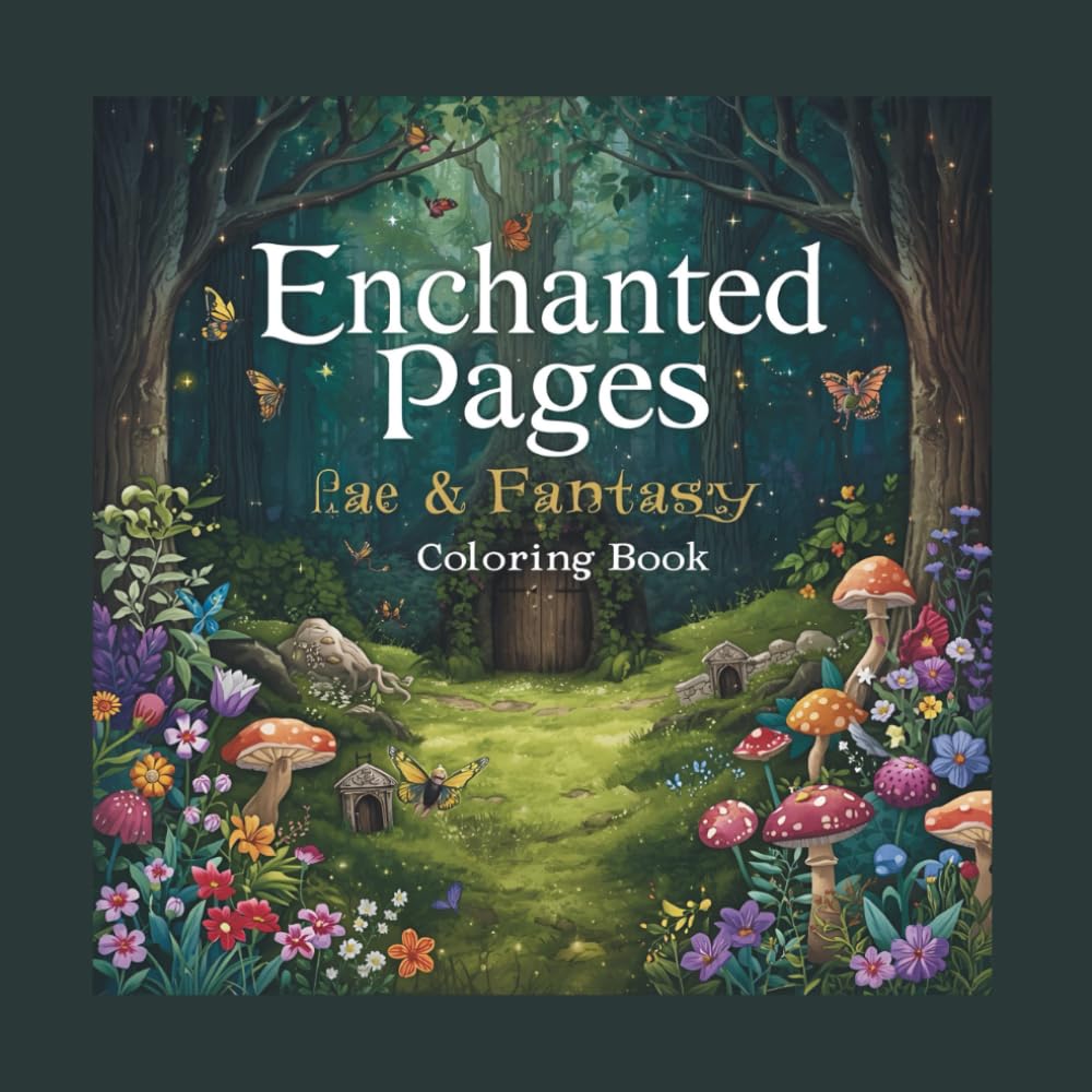 Enchanted Pages: Fae & Fantasy Coloring Book