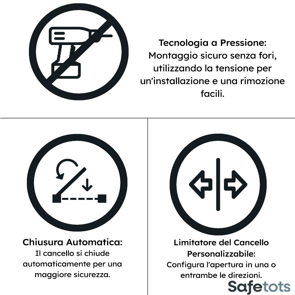 Bettacare Cancelletto per Cani Elite Extra Alto, 65,5cm - 74,5cm, Bianco Opaco, Extra Alto con 96.8cm di Altezza, Cancelletto a Pressione per Cani e Cuccioli, Barriera per Animali Domestici e Cani