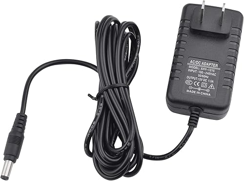 Miniatura 8 de Adaptador de fuente de alimentación de 12 V compatible con teclados Yamaha PA130, PA150, PSR, YPG, YPT y DD Series - Cable extralargo de 10 pies
