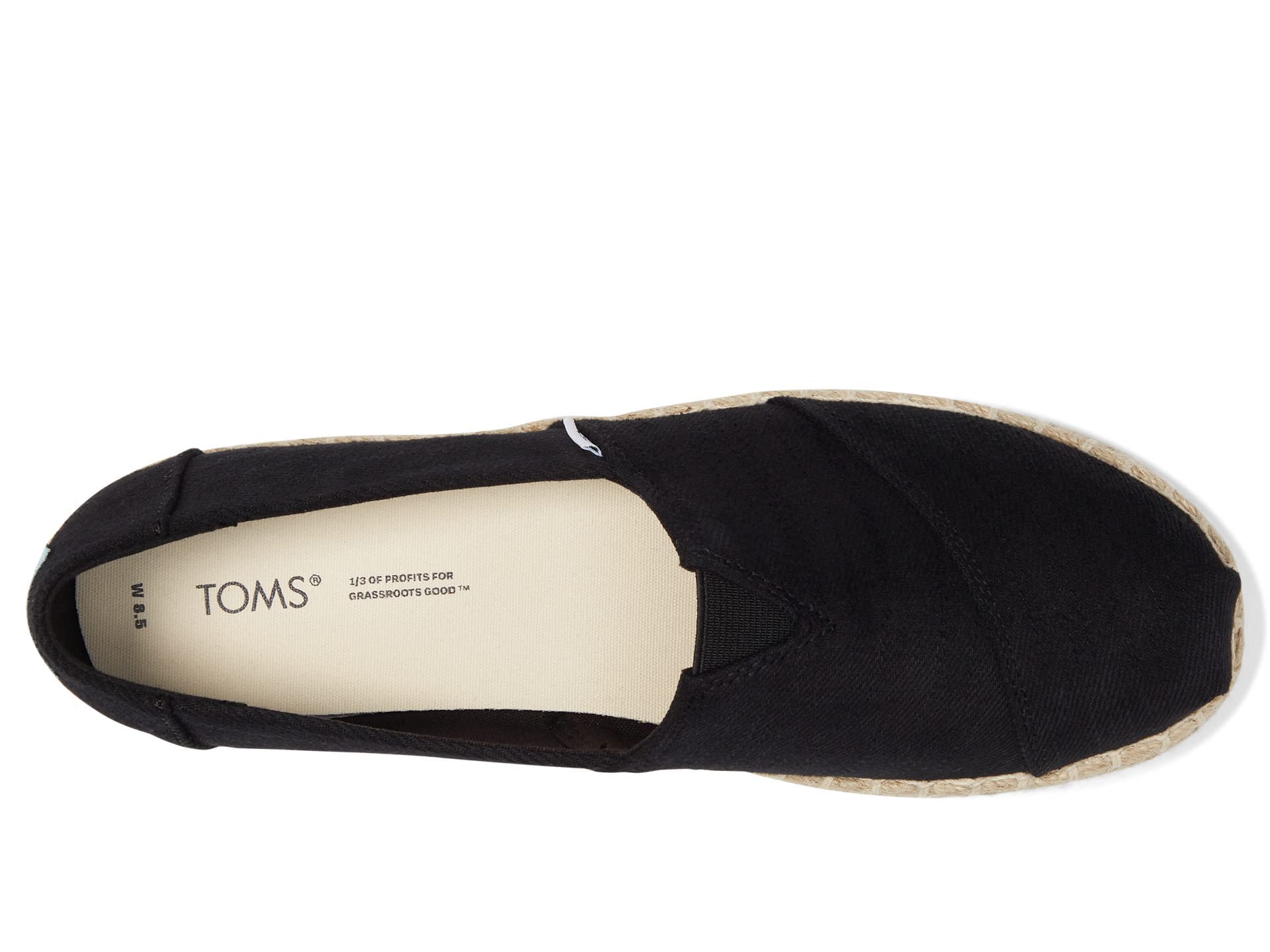 TOMS Corde À Plateforme Alpargata Semelle de mocassinFemme