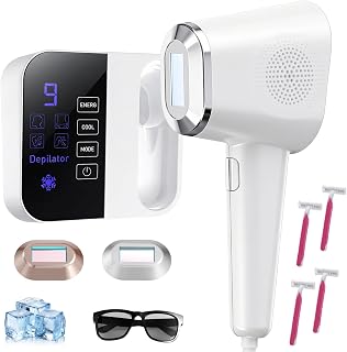 Ipl Laser Hair Removal For Women & Men,Painless Laser Hair Removal Device,2 Modes,5 Levels,Permanent At-Home Hair Removal For Face & Body
