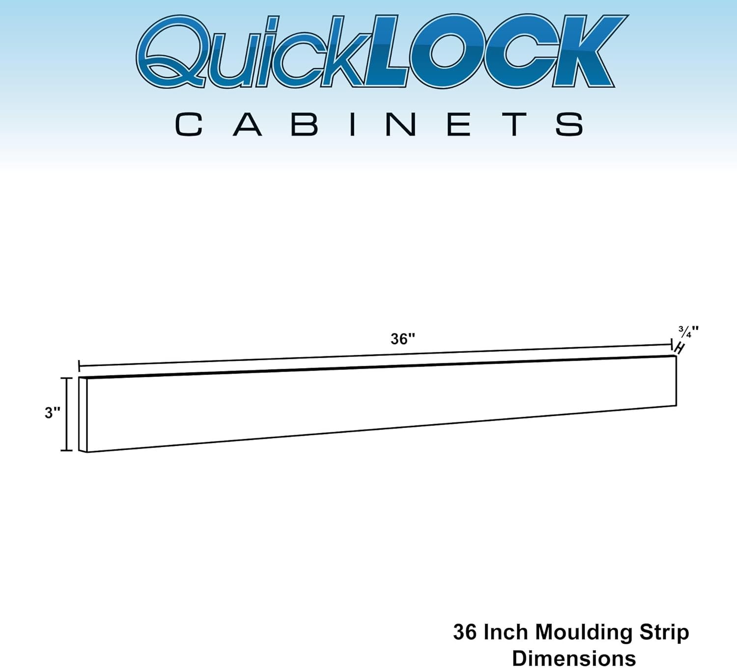 Quicklock RTA (Ready-to-Assemble) 36" Tall Wall Kitchen Cabinets - Shaker Style | 100% Hardwood | Made in America | Soft Close Hardware (Raw Maple, .75" D x 3" W x 36" H Filler)