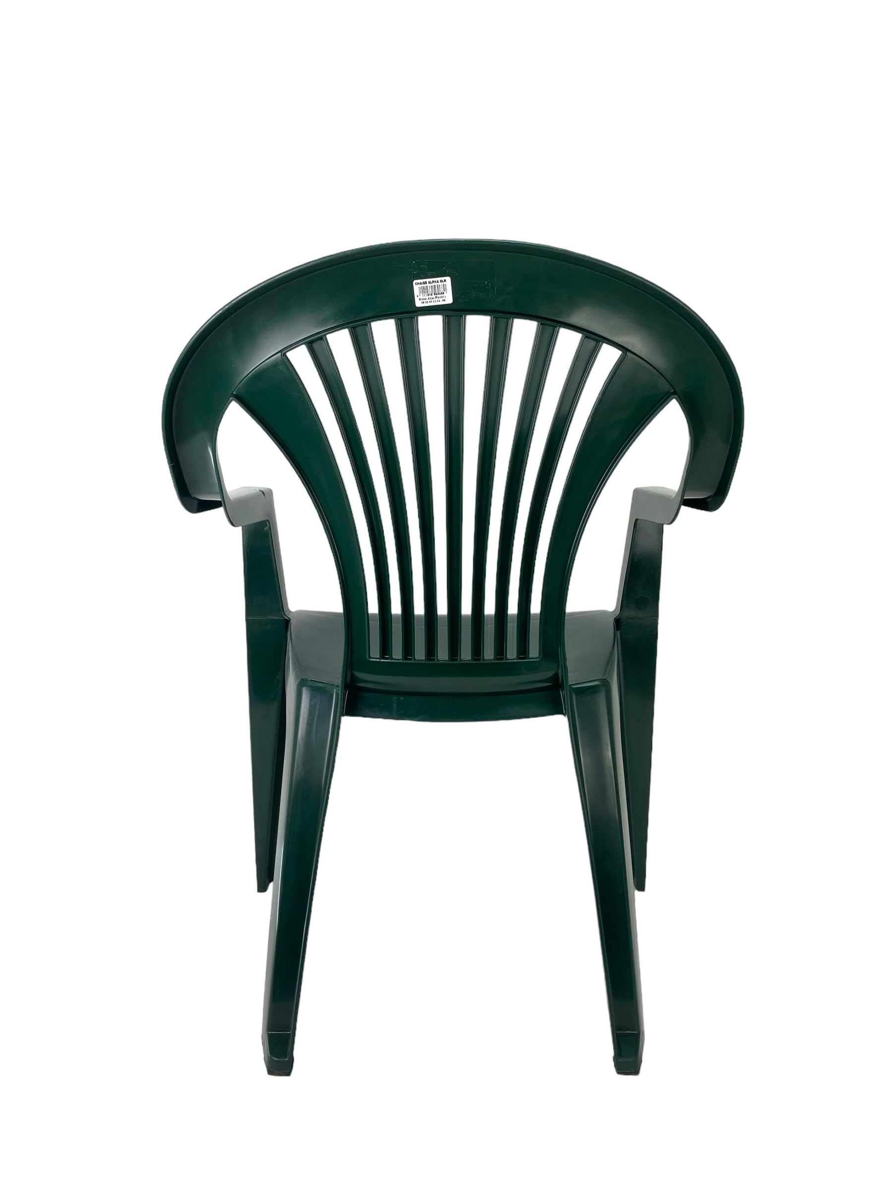 Set de Sillas plasticas para Terraza, Jardín, Patio, Playa, Camping, apilables (2X Verde)