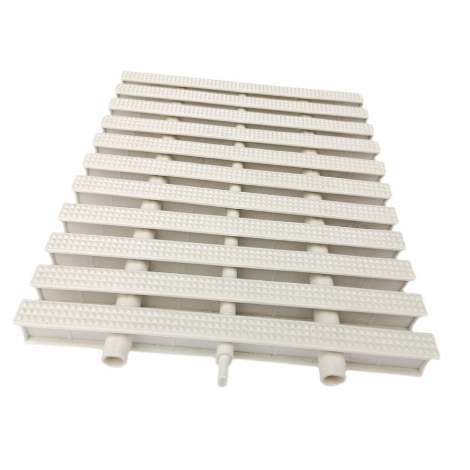 Durable PVC Pool Drain Grates Interlocking Bathroom Channel Grates 20x100 cm Set of 8 Efficient Drainage Mat for Swimming Pools and Showers