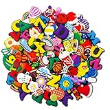 100pcs Croc Charms for Shoe Decoration Different Shape Charms Party Favors Birthday Gifts for Kids...