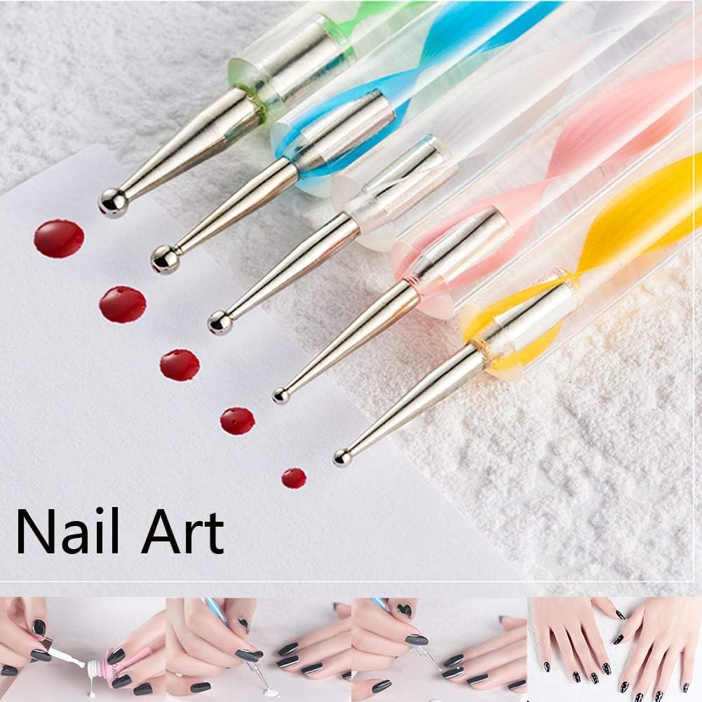 PIXORA Mandala Dotting Tools Set, 17 Pieces, Multicolor, with Stencils Templates Brushes and Paint Tray for Nail Art, Rock Painting, Drawing, Kids Crafts 1