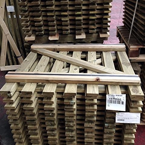 F&G Supplies Wooden Picket Garden Gate 90cm Cover