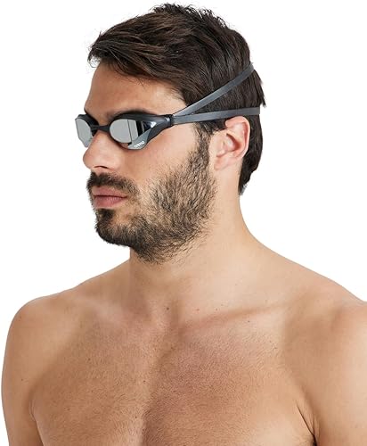 Miniatura 40 de ARENA Gafas de natación unisex Cobra Core Swipe Anti-niebla Racing para hombres y mujeres de policarbonato espejo/lente sin espejo