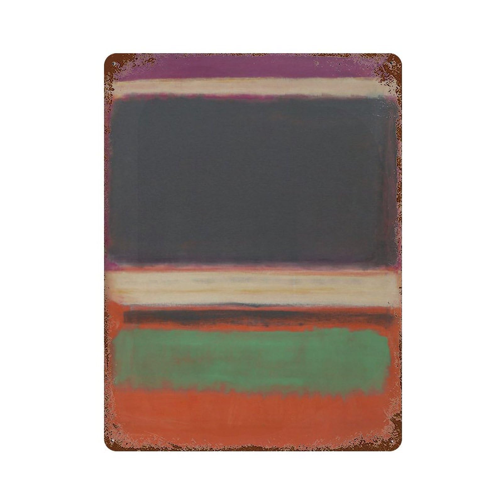 xiaoxiaoshen Mark Rothko Abstract Expressionist Decor1 Wall Decor Art Metal Tin Poster Modern Home Decor Art Home Bar Shop Decorations Vintage Sign 40x30cm