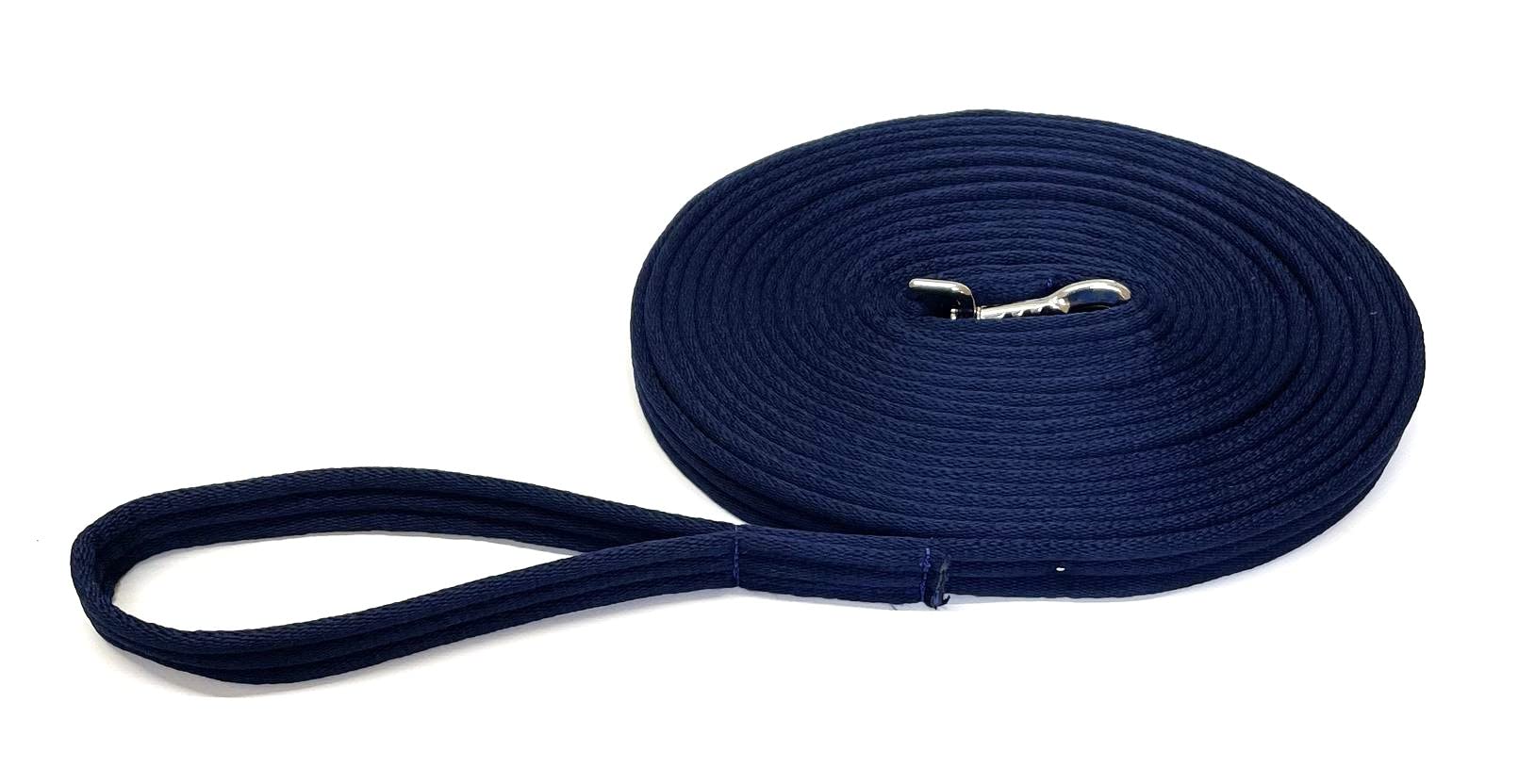 Horse Lunge Line/Large Dog Training Walking Lead Leash 25mm Padded Air Webbing Strong Very Soft Durable (30ft, 9 Metres) (Navy) — image 1