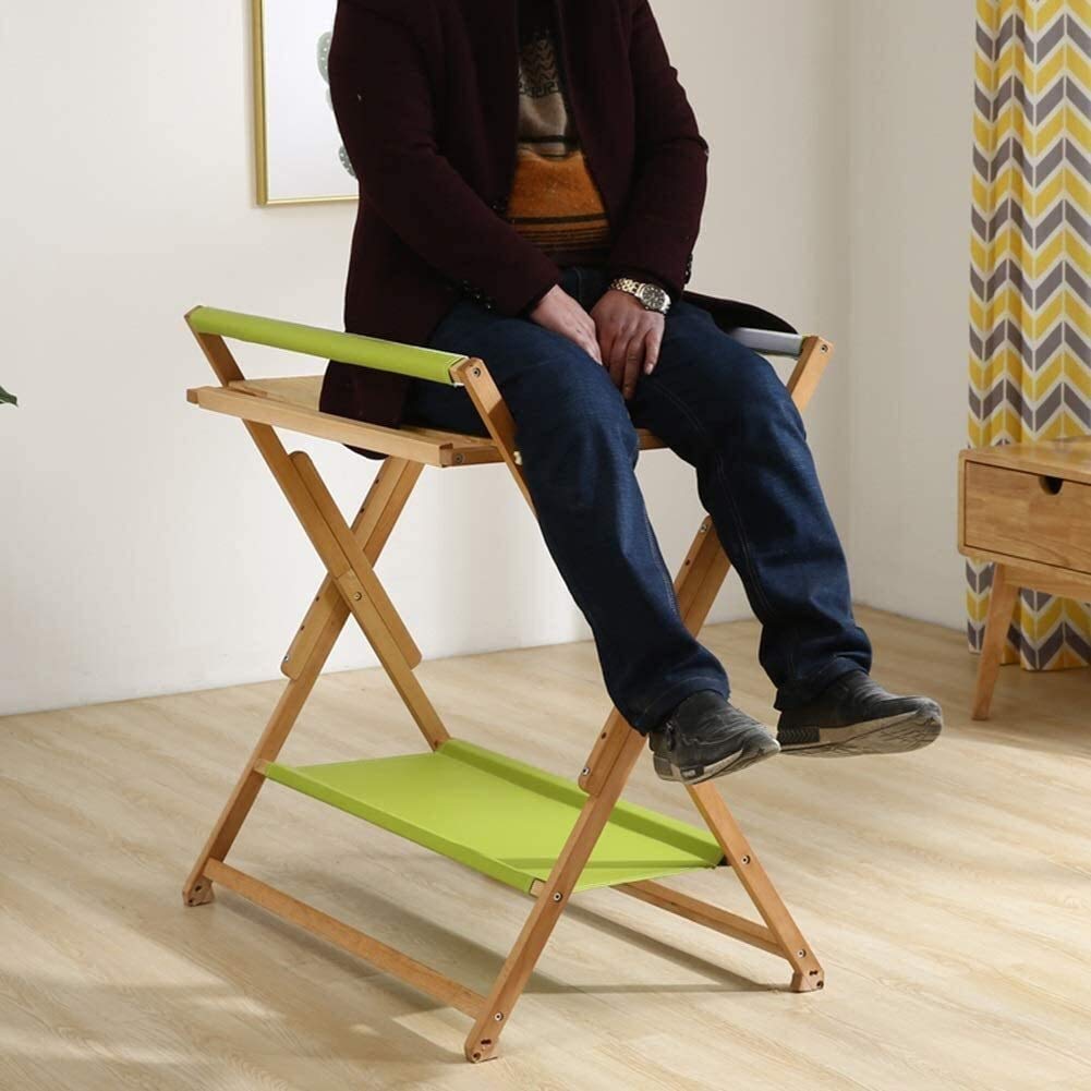 MObyat Cambiador de Pañale,Plegable de Madera con Almacenamiento y tapete Impermeable, Cambiador portátil para niños pequeños con Ruedas
