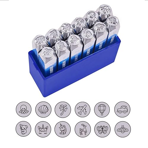 BENECREAT - Paquete de 12 sellos (0.25 pulgadas)